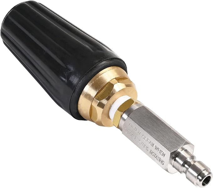 YAMATIC Turbo Nozzle Pressure Washer, 4000 PSI 4.0 GPM | 1/4" Quick Connect with Stainless Steel Filter, 360 Degree Rotating Tips, Replacement For MTM, Ryobi, Simpson, and More