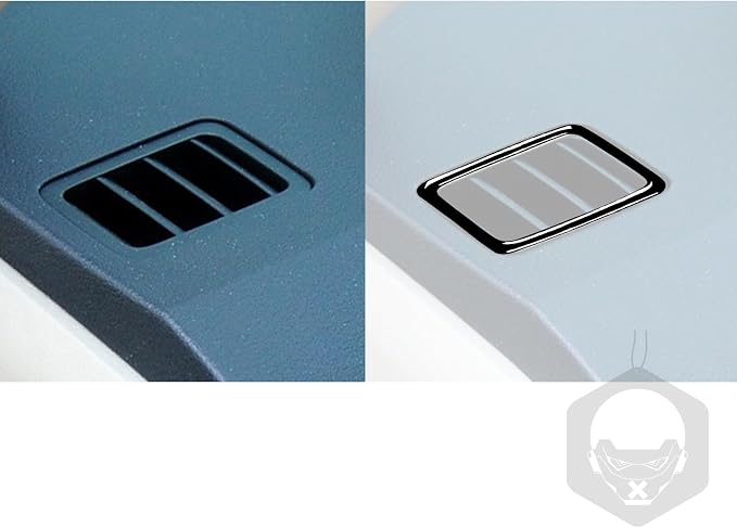 Glossy Bright Piano Black Car Dashboard Defogger AC Vent Wind Outlet Vent Panel Decoration Sticker Interior Trim Compatible with Toyota Corolla 2009 2010 2011 2012 2013 Auto Trim Accessories