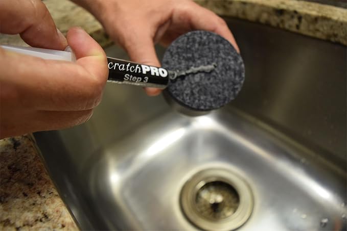 Stainless Steel Sink Cleaner & Polish Kit - Removes Scratches, Restores Shine & Finish - 3-Step Sink Restoration System for Kitchens with Diamond Technology