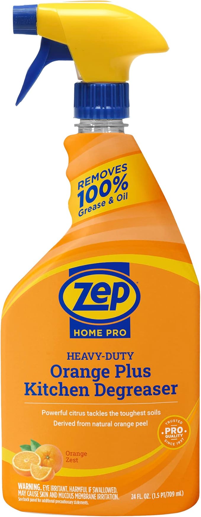 Zep Home Pro Orange Plus Kitchen Degreaser - 24 Fl. Oz. - R49506 - Pro Trusted Cleaning Power: Now in Refreshing Scents & Family Friendly Formulas (6)…