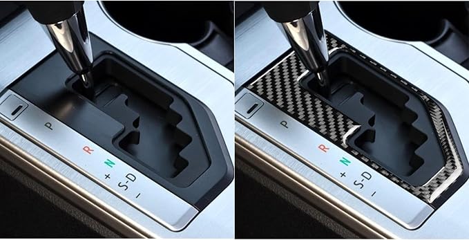 Real Carbon Fiber Trim for Toyota Camry Accessories | for 2012 2013 2014 Gear Shift Panel Sticker Interior Thick Overlay Decal