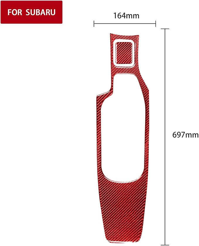 Car Decals Center Control Armrest Kit Panel Red Real Carbon Fiber Trim Stickers Compatible with Scion FR-S 2013 2014 2015 2016 / Toyota 86 2017 2018 2019 2020 Interior Accessories Type-A