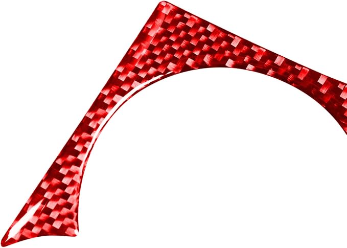 Red Real Carbon Fiber Car Air Conditioner A/C Control Button Trim Stickers Decals Compatible with Scion FR-S 2013 2014 2015 2016 / Toyota 86 2017 2018 2019 2020 Accessories