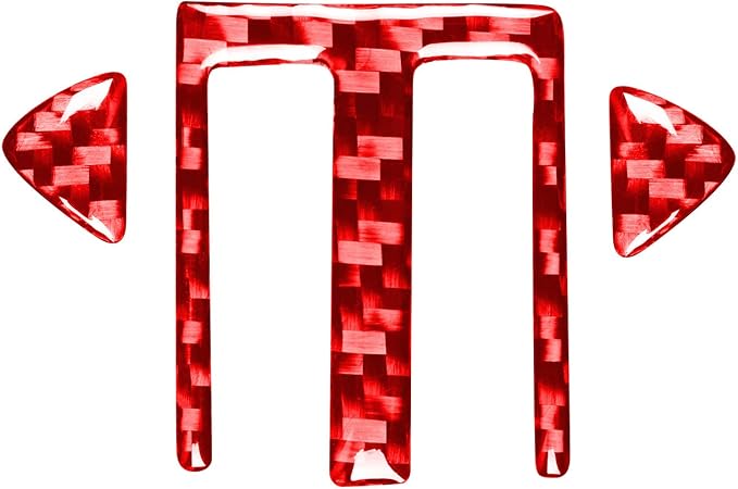 Red Real Carbon Fiber Accessories Central Console Vent A/C Air Vent Decals Compatible with Subaru BRZ/Scion FR-S/Toyota 86 2016 2017 2018 2019 2020 Car Trim Stickers
