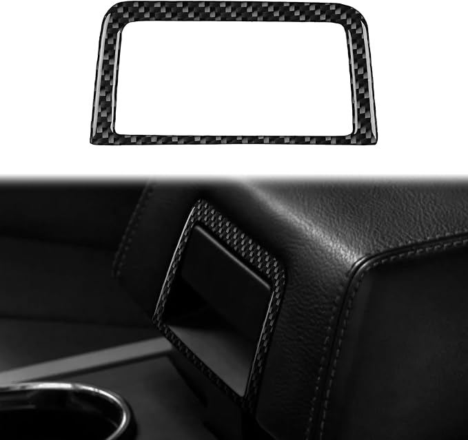 Carbon Fiber Center Stickers Fit for Ford Expedition 2007-2014 | Trim Center Console Armrest Box Handle Surround | Accessories | Thick Overlay