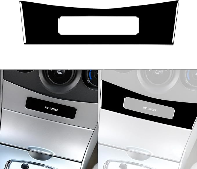 Glossy Bright Piano Black Car Center Console Passenger Panel Decoration Sticker Interior Trim Compatible with Toyota Corolla 2009 2010 2011 2012 2013 Auto Trim Accessories