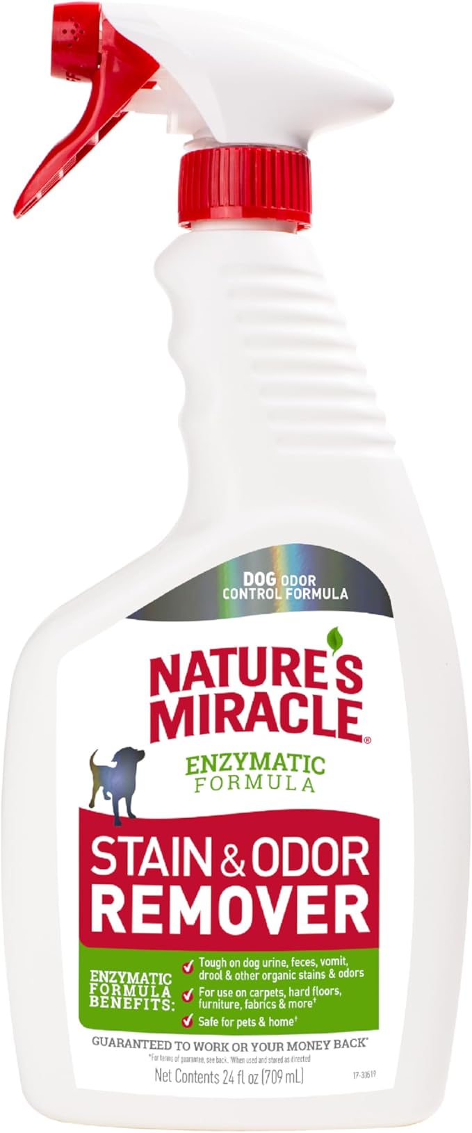 Nature's Miracle Dog Stain and Odor Remover,Everyday Mess Enzymatic Formula,24 fl oz,(Pack of 2)