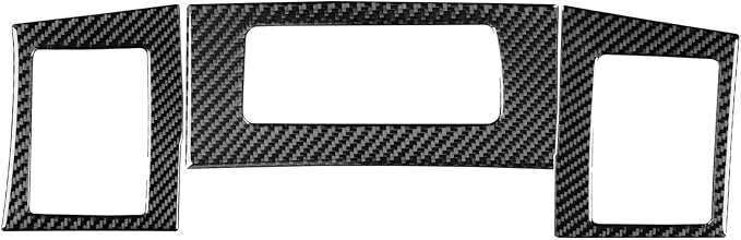 Fit for Cadillac Escalade ESV 2007-2014 / EXT Hybrid 2009-2013 | Real Carbon Fiber | Accessories | Cover Central Vent Clock Surround Trim | Stickers | Self-adhesive