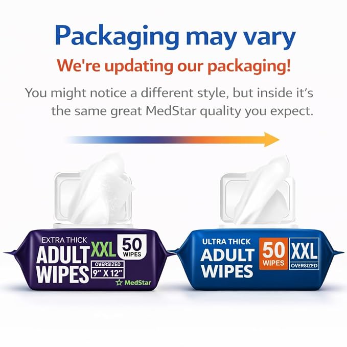 Adult Wipes for Elderly 1 Pack - Hospital Grade Extra Large Extra Thick Disposable Washcloths for Adult No-Rinse Bathing & Shower Alternative - Fragrance-Free XXL