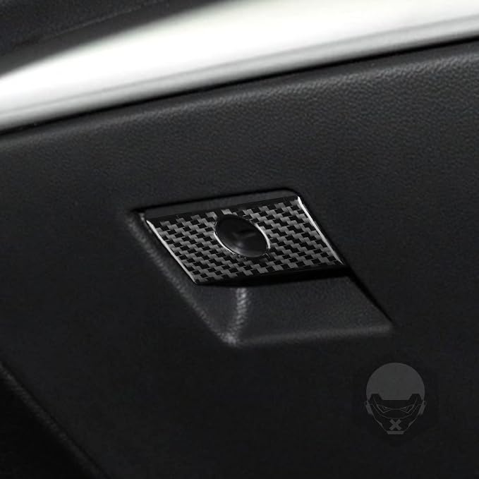 Real Carbon Fiber Trim for Infiniti Accessories | for G35 G37 G25 Q60 Q40 2007-2015 S X Sedan Coupe Convertible Dash Co-Pilot Storage Box Handle Thick Overlay Decal