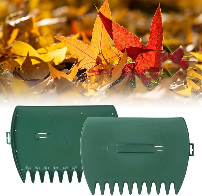 2pcs Leaf Scoops Hand Rakes,Leaf Grabber for Picking Up Yard Leaves Lawn,Garbage,Grass Clippings,Lightweight & Efficient Leaves Picker,Garden Shovel Tool Leaf-Claw Collector