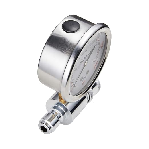 Raincovo Pressure Washer Gauge, 6000 PSI, 3/8 Inch Quick Connect | Pressure Gauge for Power Washer