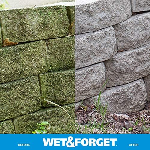 Wet & Forget Outdoor Moss, Mold, Mildew, & Algae Stain Remover Multi-Surface Cleaner, Ready to Use, 64 Fluid Ounces, 4 Pack