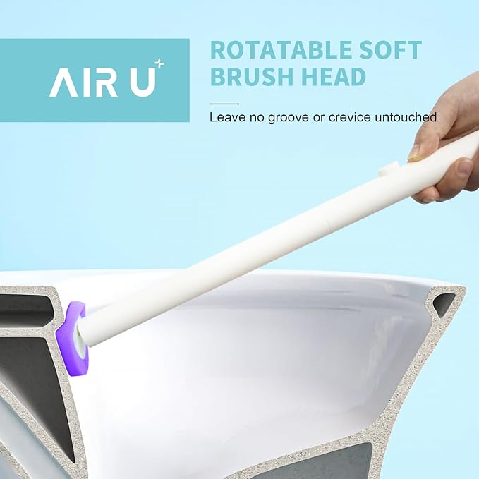 48 Count Disposable Toilet Brush Heads, Toilet Bowl Wand Refills for Toilet and Bathroom Cleaning, Purple Lavender Fragrance, Not Suitable for Electric Toilet Brushes