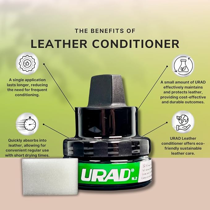 Leather Conditioner 50ml Black – Compact, Color-Restoring Leather Care for Shoes, Bags, Jackets, and More!