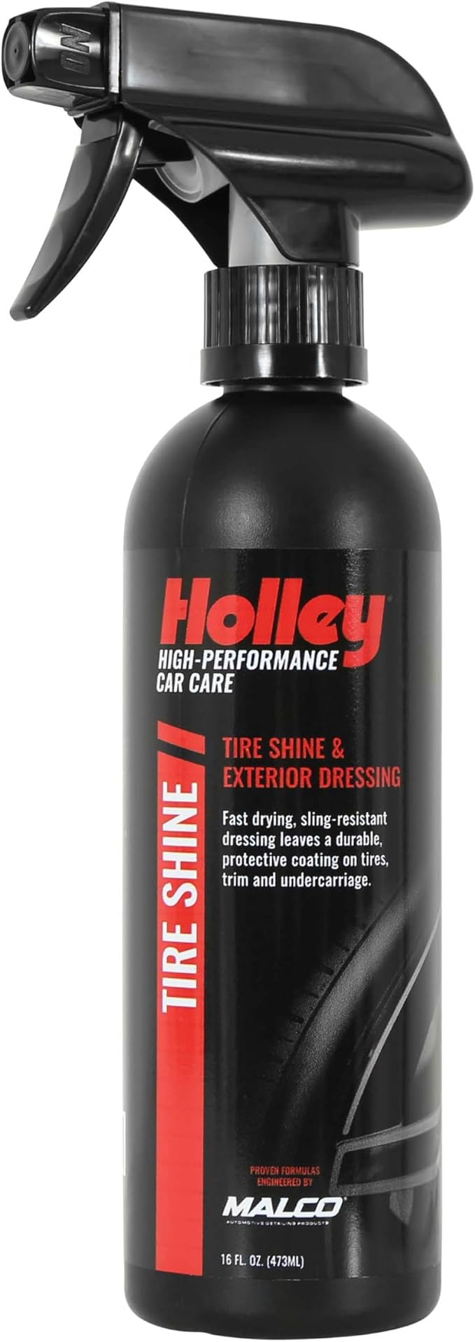 Holley Tire Shine - Tire Shine & Exterior Dressing - High-Performance Car Care, Spray On for Shine that Protects - Fast Drying Formula for Tires, Trim, and Undercarriage - 16 oz.