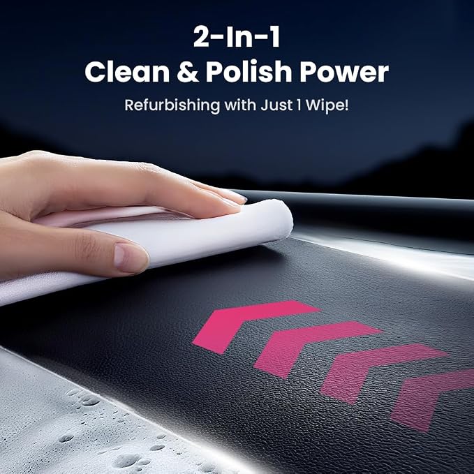 Polishing Cleaner Car Interior, 2026 Upgrade Car Interior Cleaner Spray, All Purpose Car Interior Detailer Cleaner for Dashboards, Seats, Leather, Plastic (2PCS)