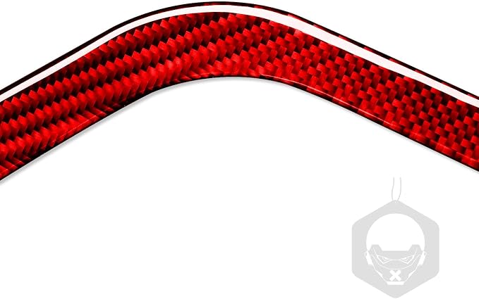 Red Real Carbon Fiber Trim for Nissan Rogue Accessories | for 2014 2015 2016 S SL SV Fog Light Eyebrows Eyelids Sticker Exterior Thick Overlay Decal