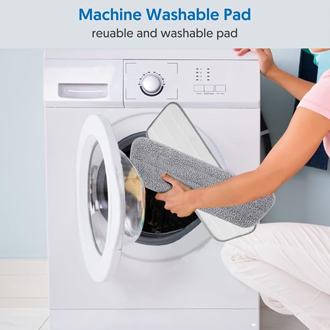 7 Pack Washable Mop Pads for Swiffer PowerMop: Microfiber Wet Mops Refills | Power Mop Pads Reusable Multi-purpose, Hardwood Floor Mop Pads Replacement, for 13''-15'' Spray Mops Multi-surface Floors