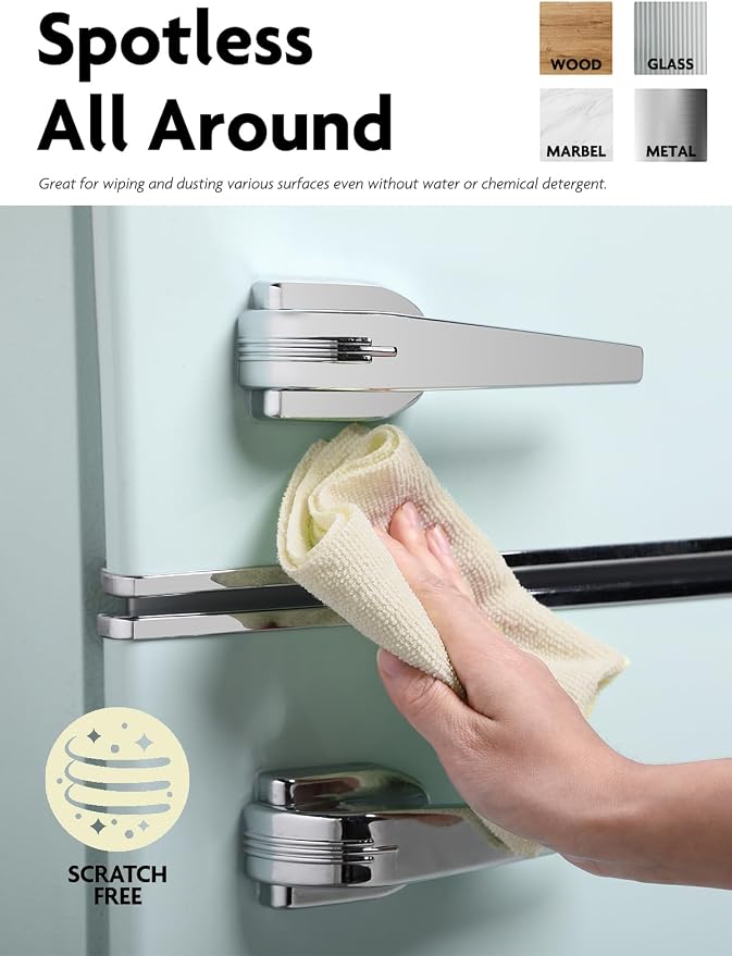 Fantasticlean Microfiber Cleaning Cloth Roll- 30 Sheets, 12" x 12" (Beige) | Super Absorbent, Lint-free, Tear-away Microfiber Towel Roll, for All-Purpose Cleaning, Reusable Alternative to Paper Towels