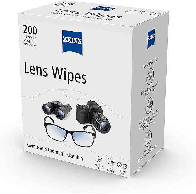 Zeiss Pre-Moistened Lens Cleaning Wipes, 400 count (Pack of 2)