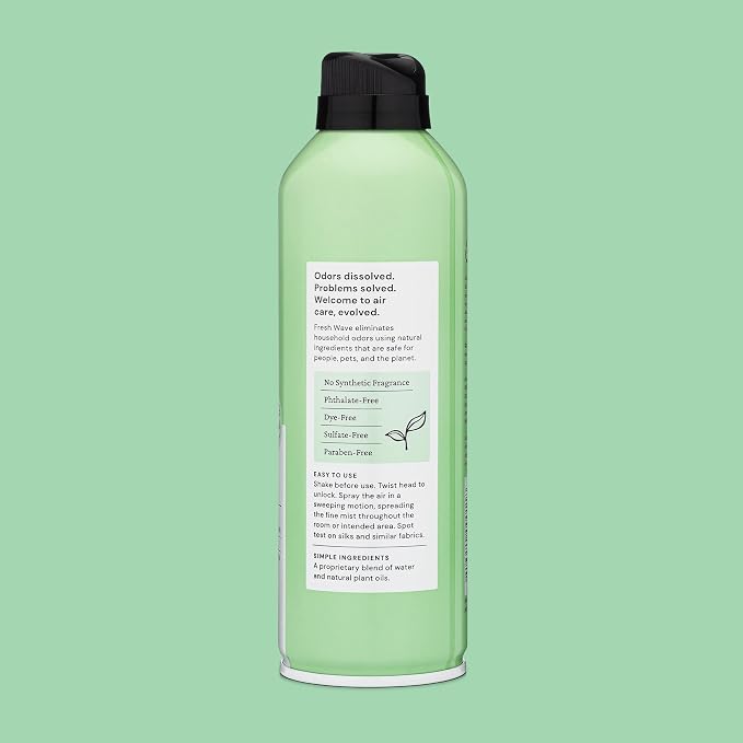 Fresh Wave Original Air Freshener Spray, 8 oz Room Odor Eliminator | Fine mist non-aerosol, Plant oil formula, Bathroom and pet area safe, No sulfates or parabens, Fabric and linen spray