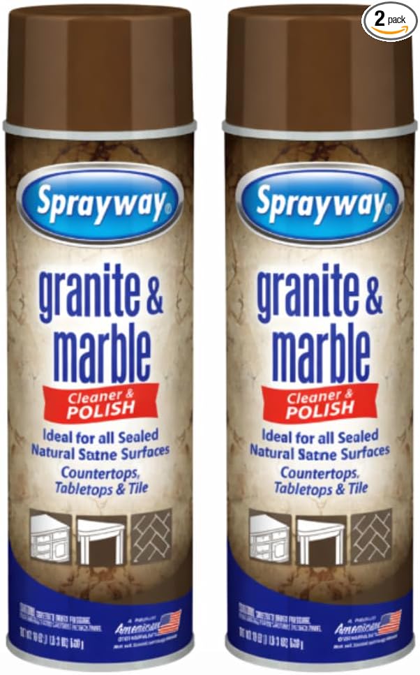 Sprayway Granite and Marble Cleaner 19 oz Spray 2 packs