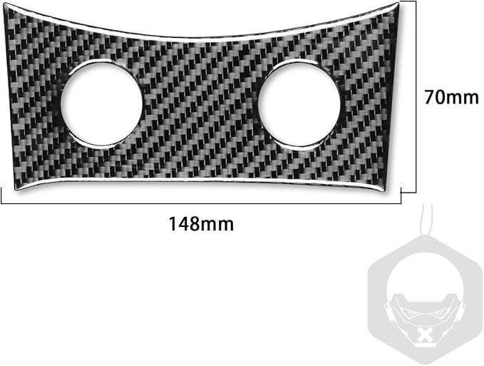 Real Carbon Fiber Trim for Infiniti Accessories | for Infiniti G35 G37 G25 Q60 Q40 2007-2015 X S Sedan Coupe Convertible Seat Heating Button Panel Thick Overlay Decal - B