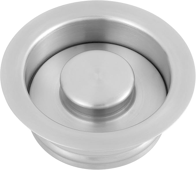 LQS Kitchen Sink Garbage Disposal Flange and Sink Stopper, fit 3-1/2 Inch Standard Sink Drain Hole Colour Chrome Finish