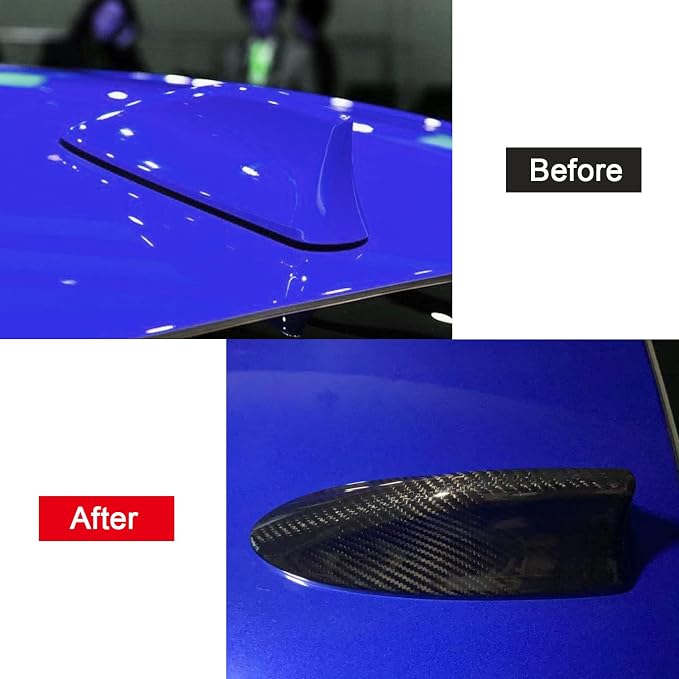HIGH FLYING for Subaru WRX 2015-2021 Car Exterior Accessories Antenna Cover Decor Trim Real Carbon Fiber 1pc (Check Pic2 Before Order)