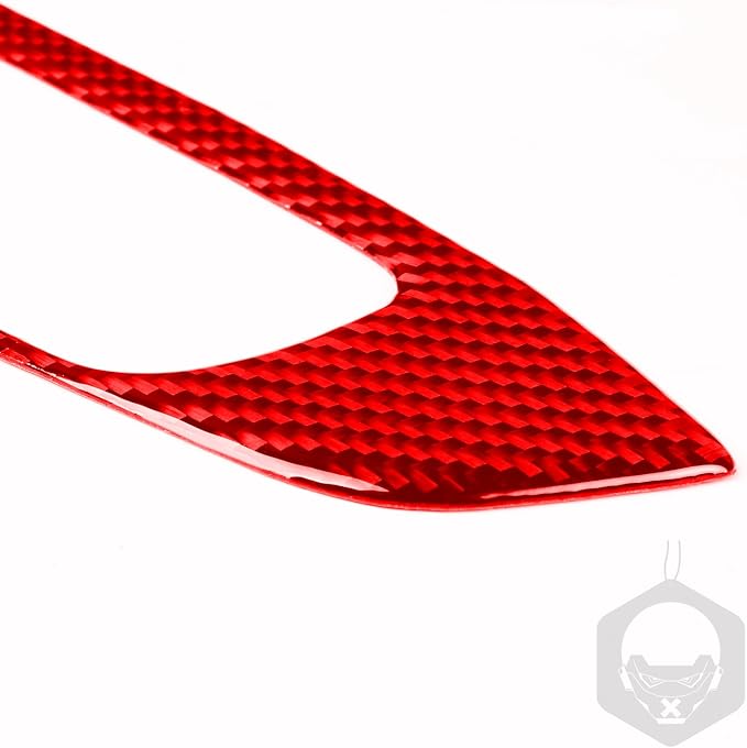 Red Real Carbon Fiber Trim for KIA Forte K3 Accessories | for 2019 2020 2021 2022 2023 2024 Window Lift Button Panel Sticker Interior Thick Overlay Decal