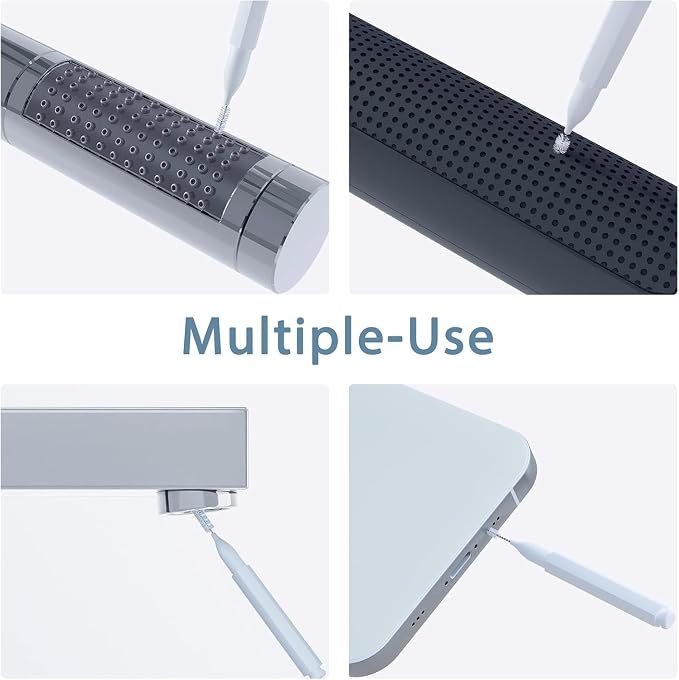 Lumkew Multiszie Shower Head Cleaner Tool, Shower Head Cleaning Brush for Small Hole Nozzle with Storage Boxes, Showerhead Cleaner Picks Unclogger for Household Bathroom