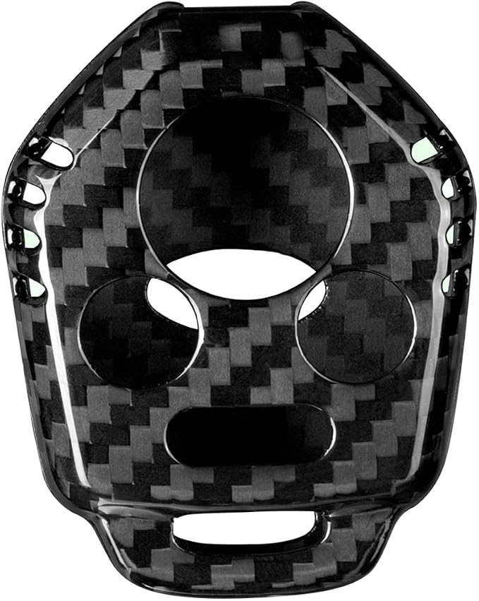 HIGH FLYING for Subaru WRX STI 2015-2021 Car Accessories Key Cases Protector Cover Real Carbon Fiber Black