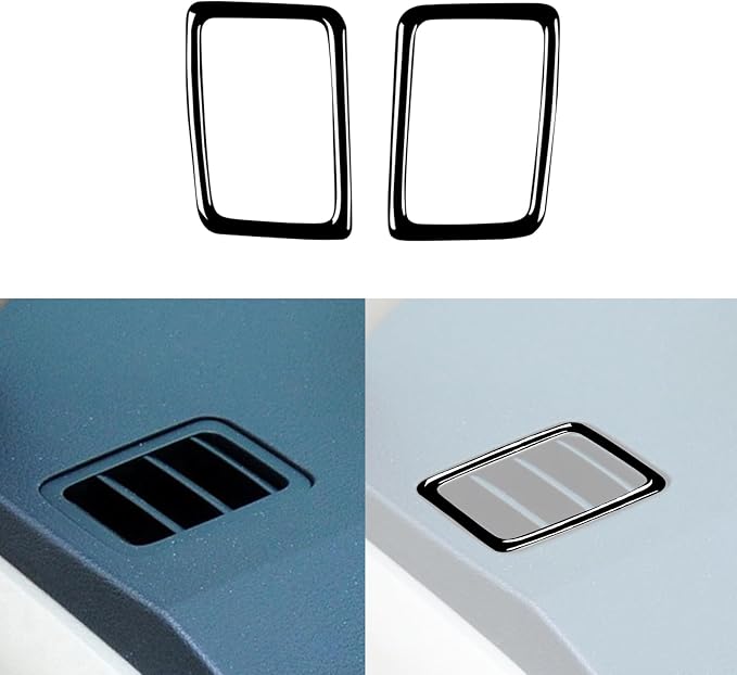 Glossy Bright Piano Black Car Dashboard Defogger AC Vent Wind Outlet Vent Panel Decoration Sticker Interior Trim Compatible with Toyota Corolla 2009 2010 2011 2012 2013 Auto Trim Accessories
