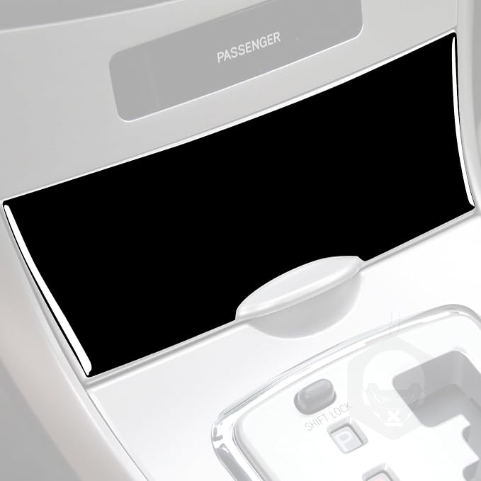 Glossy Bright Piano Black Car Center Console Storage Box Cigar Lighter Panel Switch Cover Sticker Interior Trim Compatible with Toyota Corolla 2009 2010 2011 2012 2013 Auto Trim Accessories