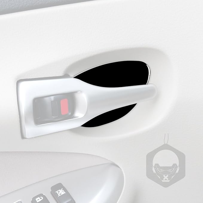Glossy Bright Piano Black Car Inner Door Handle Bowl Panel Anti-Collision Cover Decoration Sticker Interior Trim Compatible with Toyota Corolla 2009 2010 2011 2012 2013 Auto Trim Accessories