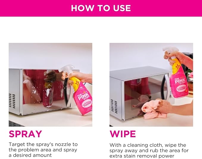 Stardrops The Pink Stuff Miracle Multi-Purpose Cleaner – Removes Grease, Grime, and Stains on Kitchens, Bathrooms, Floors, and More, 25 fl Oz (Pack of 2)