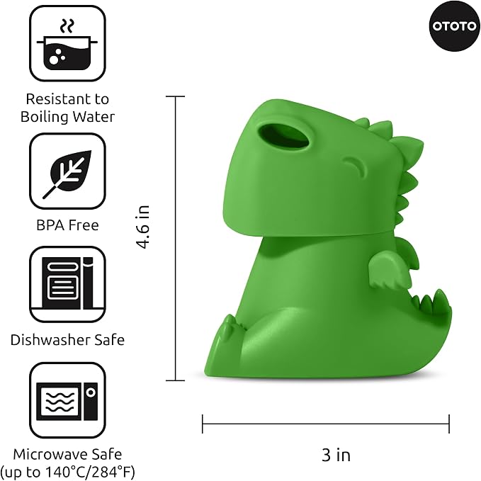 OTOTO NEW Dracowave Microwave Cleaner - Dragon Microwave Steam Cleaner, Cleans Grime in Minutes with Water and Vinegar - Cute Kitchen Gifts Accessories, Funny Kitchen Gadgets, White Elephant Gifts
