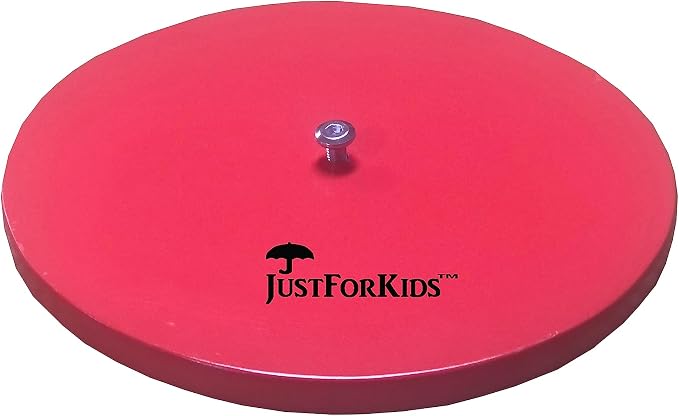 JustForKids Kids Cleaning Set, 6 Pieces - Wooden Pretend-Play Housekeeping Toy with Broom, Mop, Brush, Duster, Dustpan & Hanging Stand, STEM Learning Toy for Toddlers & Kids, Boys & Girls, Multicolor