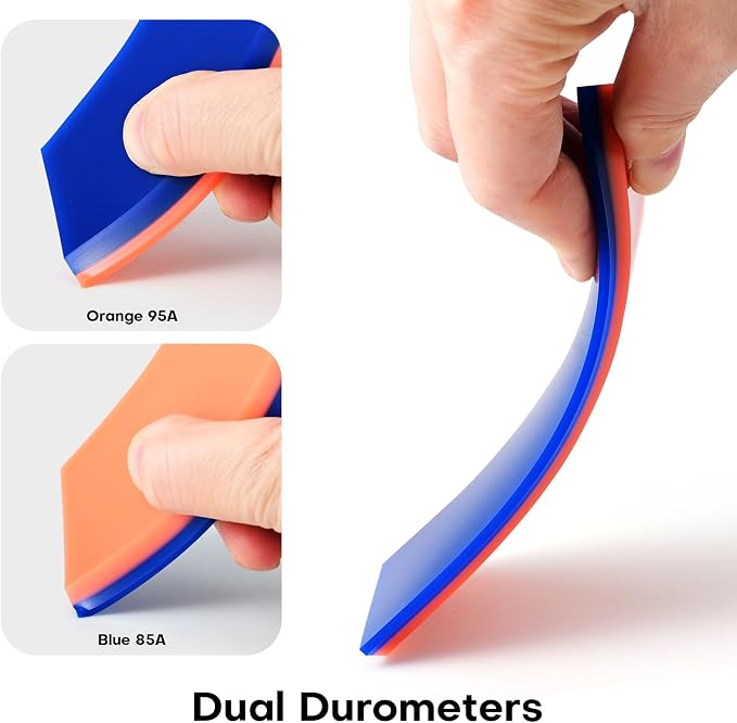 NEWISHTOOL 2 Pack Rubber Squeegee (5-Inch Replacement Blade, No Handle) | Window Tint Squeegee for Water Removal, Windshield Rear Back Glass Cleaning, PPF Installing and Window Film Application
