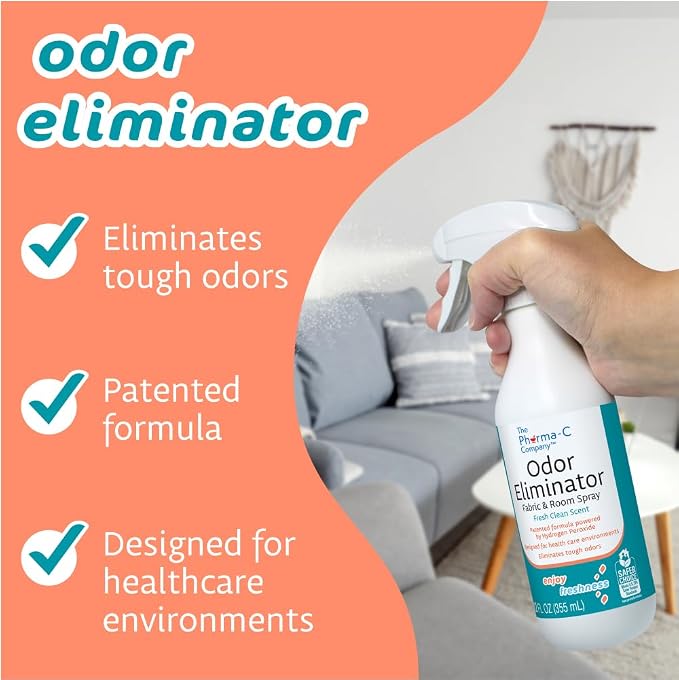 The Pharma-C Company - Odor Eliminator [6-12oz Bottles] - Bulk Fabric & Room Spray -Extra Strength Multipurpose Air Freshener & Fabric Refresher- Neutralize Deodorize