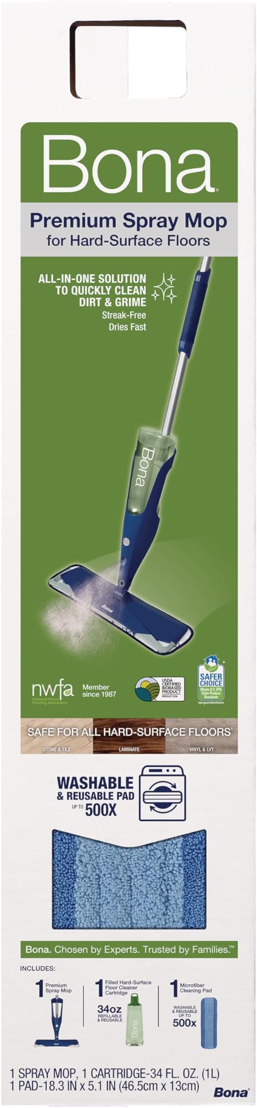 Bona Premium Spray Mop for Hard-Surface Floors