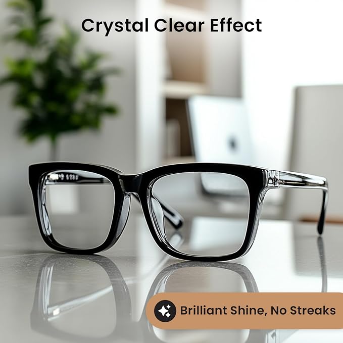 EVEO Eyeglass Cleaner Spray - No Streaks Technology with Microfiber Cleaning Cloth- Glasses Cleaning Kit - Glasses Cleaner Spray with Lens Cleaner Cloth - Screen & Eye Kit - 1 Pack