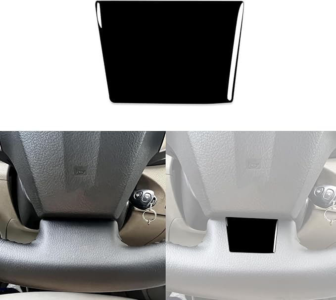 Glossy Bright Piano Black Car Dashboard Control Panel Lower Part Decorative Cover Sticker Interior Trim Compatible with Toyota Corolla 2009 2010 2011 2012 2013 Auto Trim Accessories