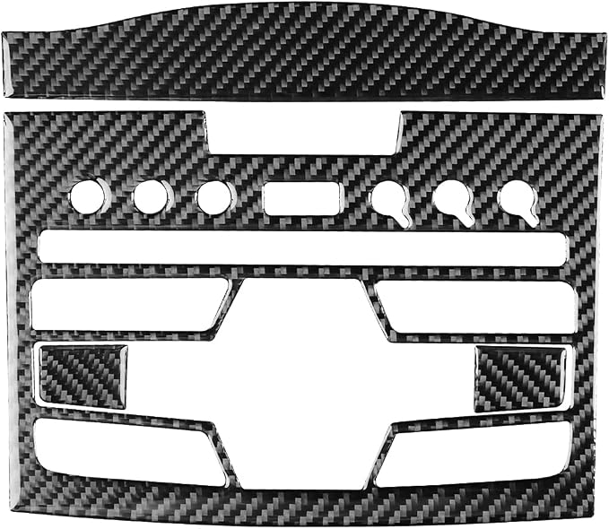 Real Carbon Fiber Trim for Honda CRV Accessories | for CR-V 2012 2013 2014 2015 2016 Central Console CD Player Panel Sticker Interior Thick Overlay Decal - C