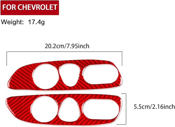 Real Carbon Fiber Trim for Chevy Malibu 9th Gen Accessories | for 2016-2024 Seat Adjustment Button Panel Cover Sticker Interior Thick Overlay Decal