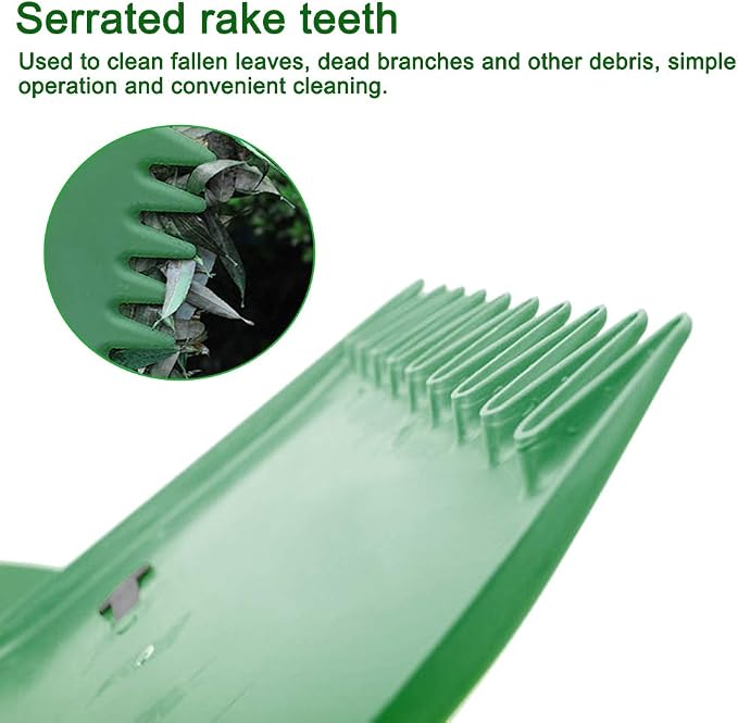 2pcs Leaf Scoops Hand Rakes, Large Leaf Grabber with Leaf Claws Durable Ergonomic Leaf Scoops Garden Tool for Easy Picking up Leaves, Grass Clippings and Lawn Debris