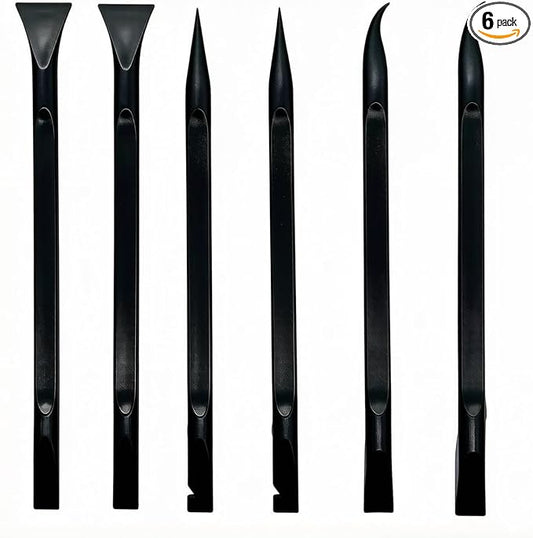 Car Detailing Tools Scraper Small Plastic Scraper Tool, Used in Narrow Spaces and Gaps, Perfect for Removing Oil Stains, Labels, Dirt, Cleaning Car Interior Details(6Pcs scrapers)