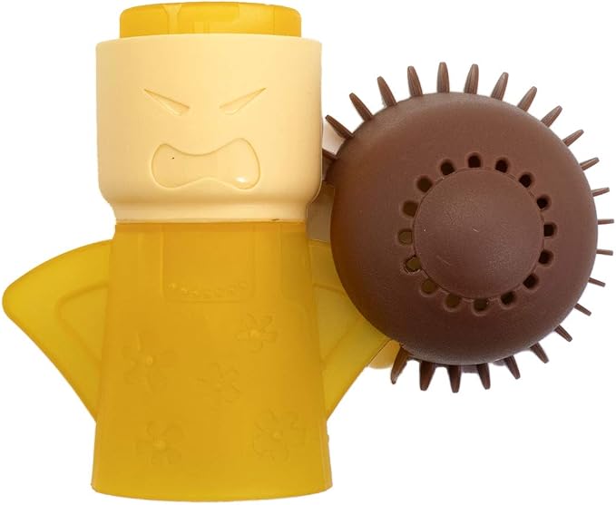 Microwave Cleaner Steam Angry mama Easily Cleans the Crud In Minutes. Fast Action Steam Kitchen Gadget,Just Add Vinegar and Water (yellow)