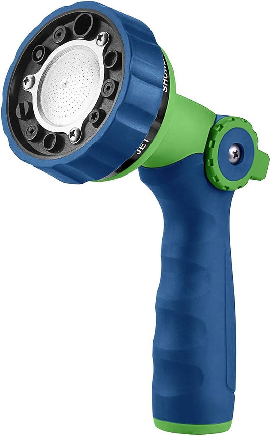 GREEN MOUNT Garden Hose Nozzle, Water Hose Spray Nozzle with Thumb Control On Off Valve for Easy Water Flow Control